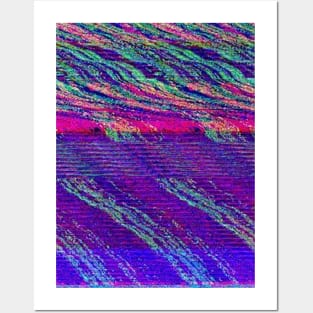 Vaporwave Glitch Television Posters and Art